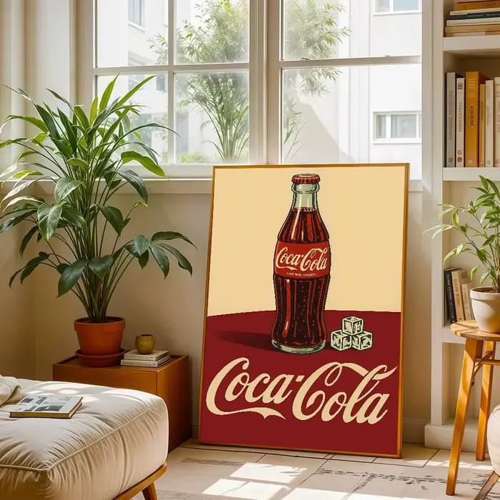 Affiche imprimée à la mode C-Coca C-ColaS, impression adaptée à la décoration murale, cafés, salons,