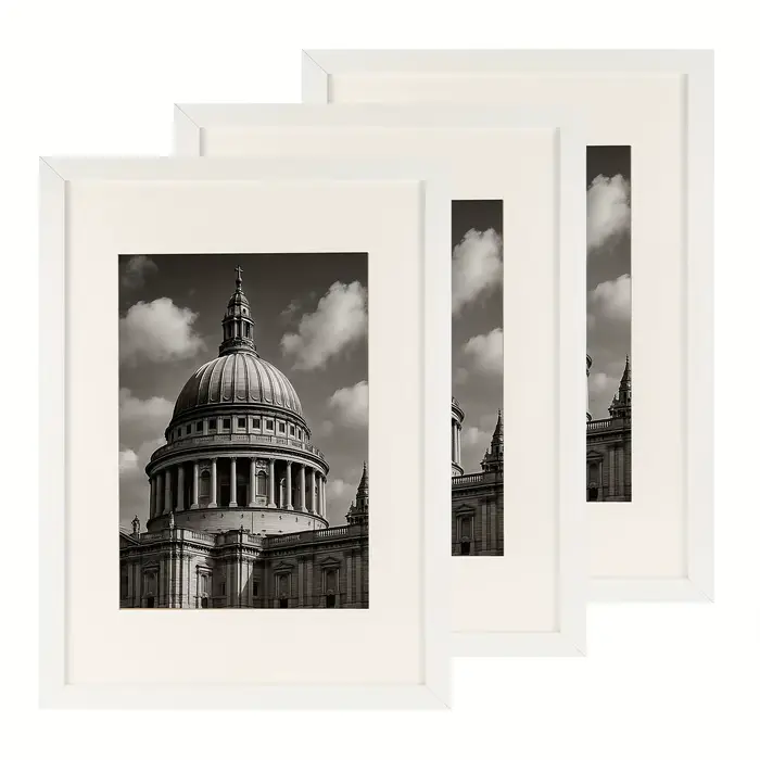 3 pièces A3 cadres Photo en bois pour tenture murale 29.7x42cm cadre