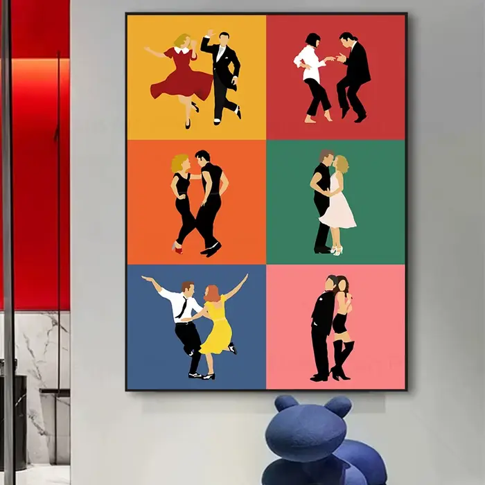 La La Land danse graisse film affiches imprime images murales drôle pulpe Fiction abstraite minimaliste Art toile peinture décor