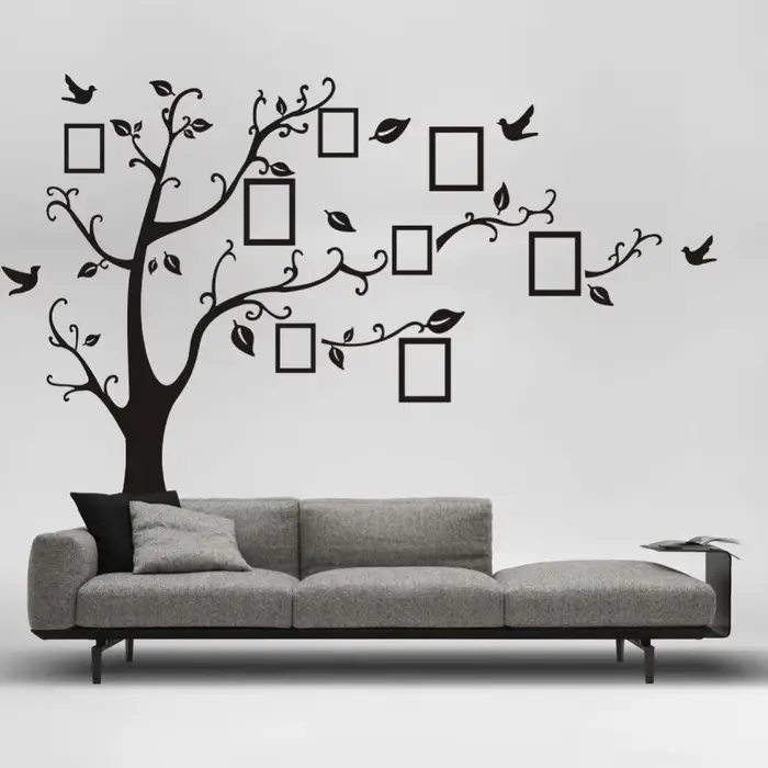 Offre spéciale 50*70 cm grand arbre Photo Stickers muraux décor à la maison salon chambre bricolage 3d mur Art