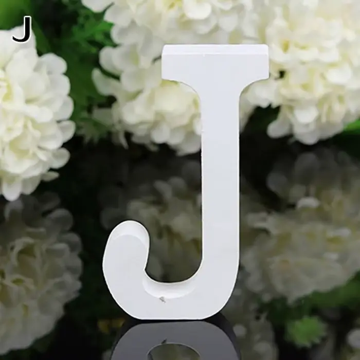 6cm nouveau 1pc grande lettre en bois Alphabet tenture murale fête de mariage maison boutique décora