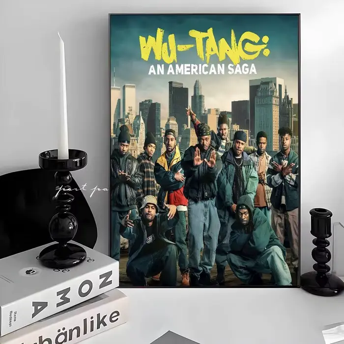 Affiches autocollantes de film Singer W-WU-T--TANG, autocollants en papier blanc, autocollants murau