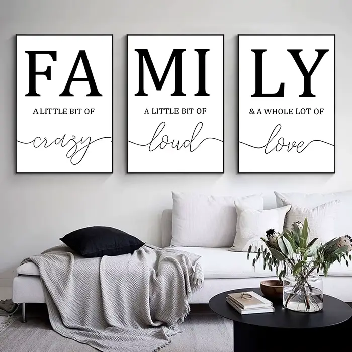 Affiche de famille Simple sans cadre