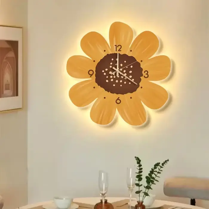 Horloge décorative légère suspendue pour Restaurant