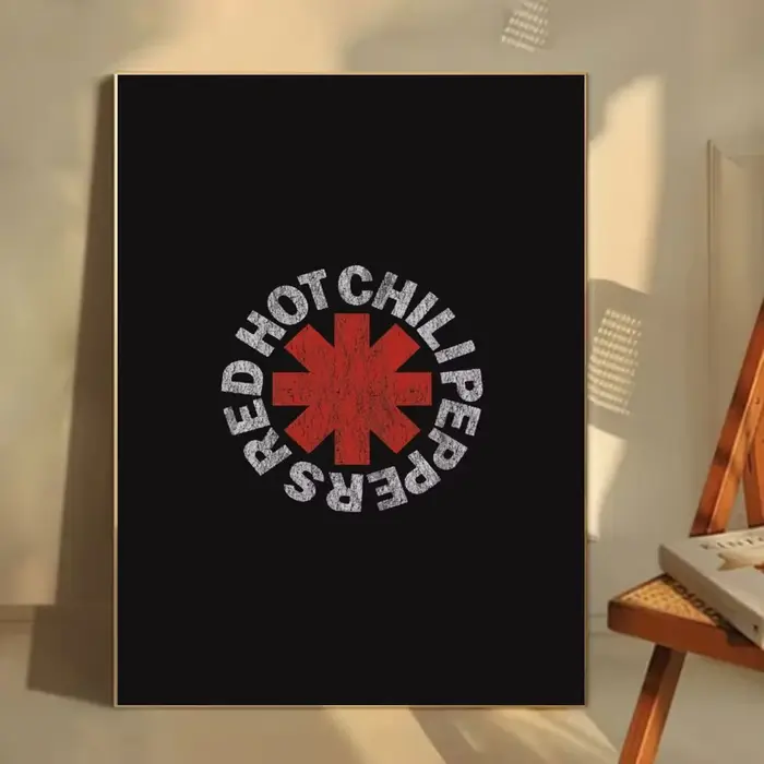 Affiche de piments chauds rouges