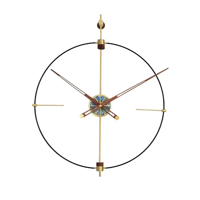 Horloge murale moderne grandes montres murales de luxe horloges silencieuses esthétiques montre de chambre élégante salon décoration de la maison