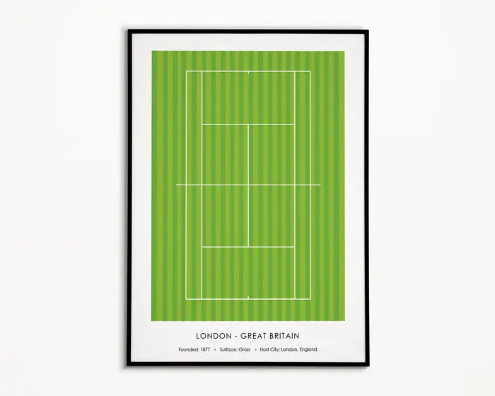 Affiche sur toile abstraite créative, thème Tennis, Sport, Grand Chelem, Terrain de tennis, Ligne de
