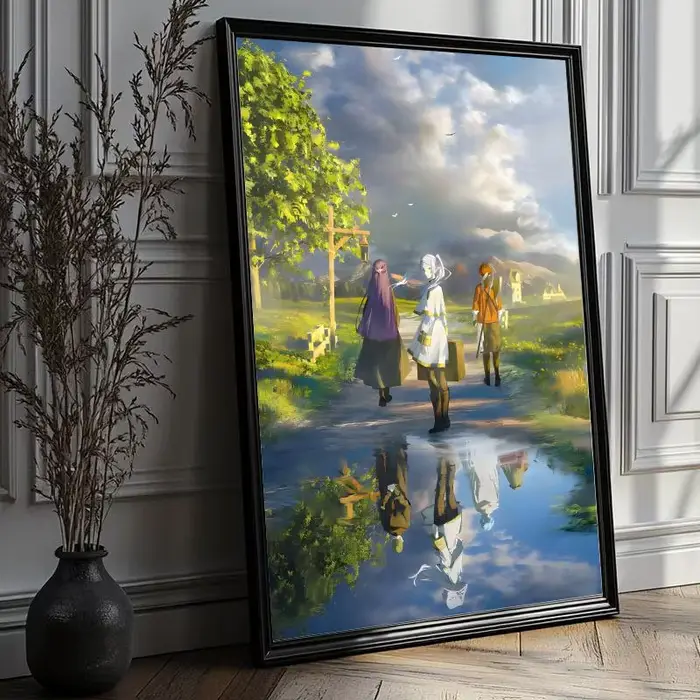 Affiche HD Anime Frieren Anime thème chaud chanteur/OST/film-autocollant imperméable décor à la mais