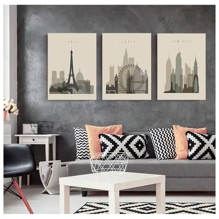 Affiches rétro d'interconnexion pour décoration de chambre à coucher