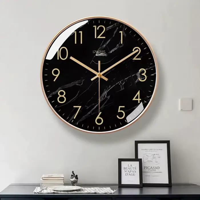 Horloge murale Bergame en marbre