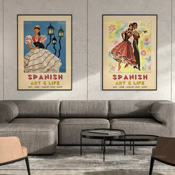 Affiche d'exposition d'Espagne