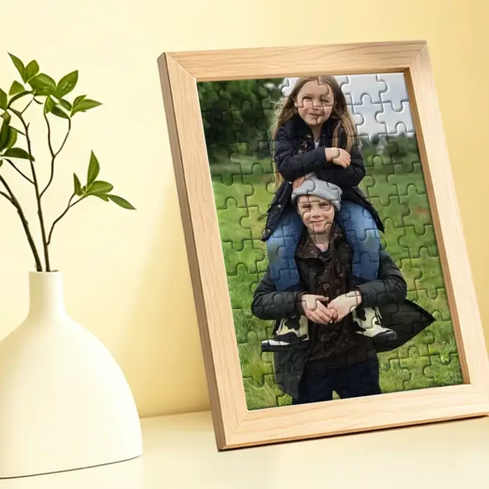 【Personnalisé】Puzzles en bois encadrés