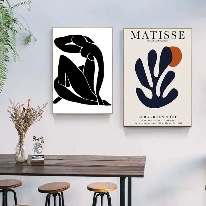Affiches abstraites de ligne corporelle Matisse