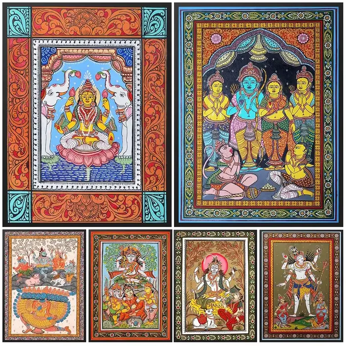 Affiche murale Padmasana Shiva ParvSauwith Nandi