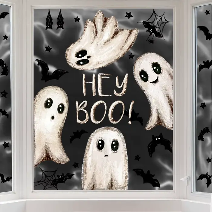 Autocollants statiques pour fenêtre d'halloween
