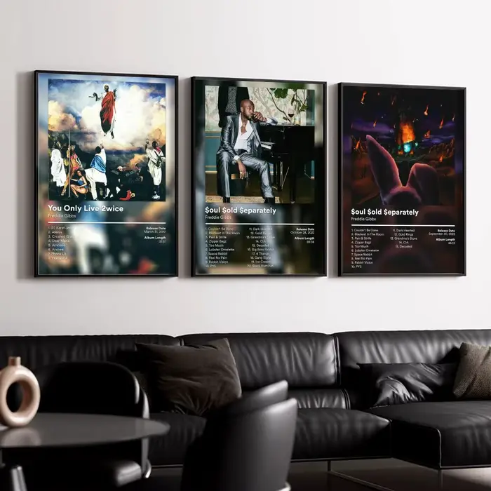 Affiche décorative murale de rappeur
