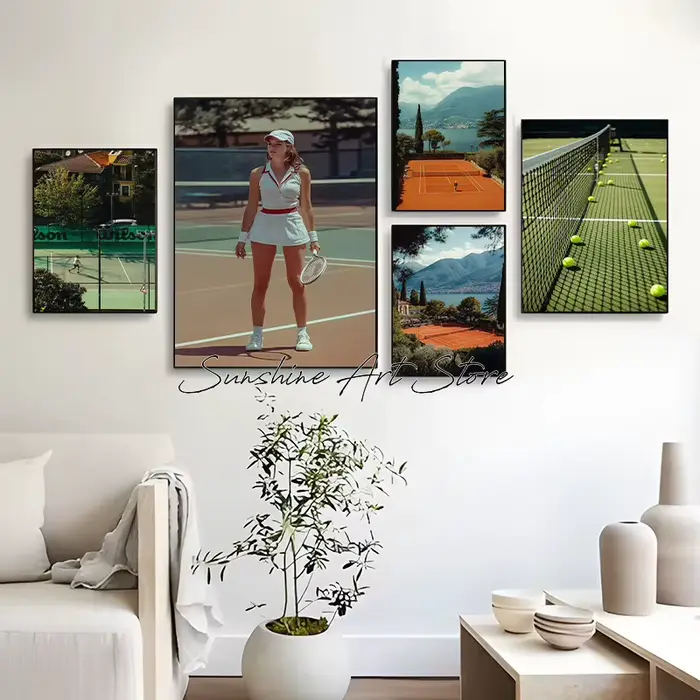 Toile d'art de Sport pour terrain de Tennis