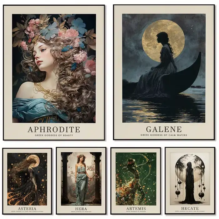 Affiche classique Vintage de la mythologie grecque