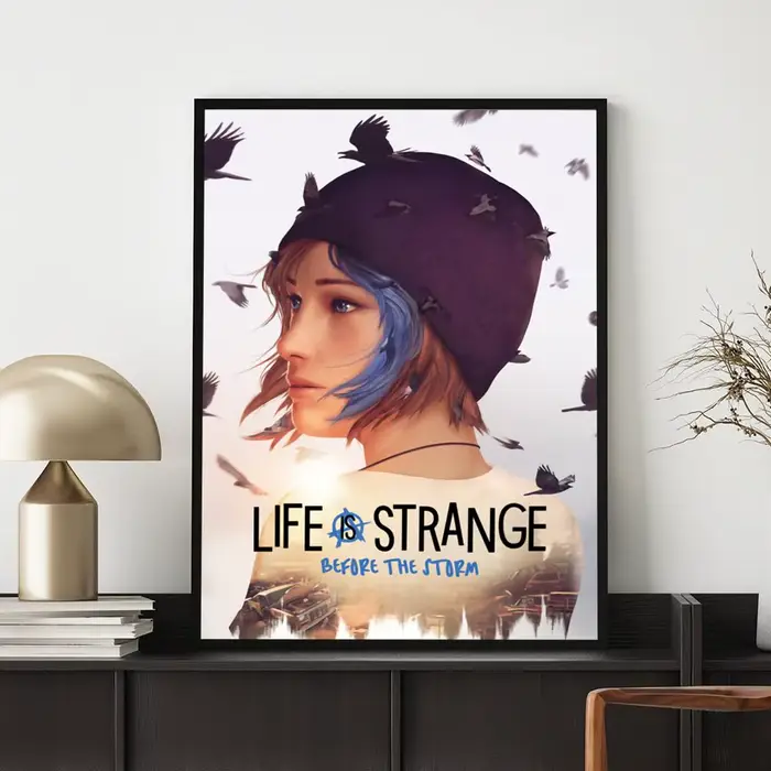 Affiche de jeu L-Life is S-strange HD, décoration murale polyvalente et étanche, auto-adhésive, parf