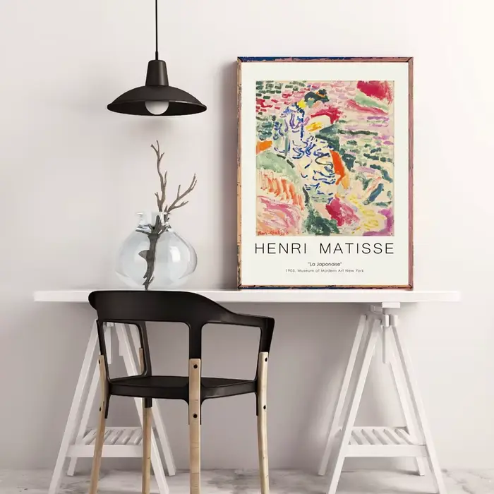 Peinture sur toile abstraite avec ligne d'henry Matisse, minimaliste, affiche Vintage, images murales pour décoration de maison