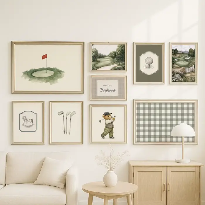 Affiches murales de Golf Vintage