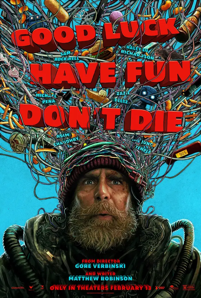 Affiche de film « Bonne chance, amuse-toi, ne meurs pas » sur toile, peinture murale, décoration de