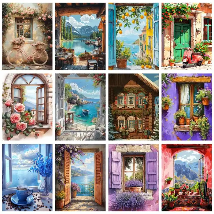 CHENISTORY Peinture à l'huile par numéros