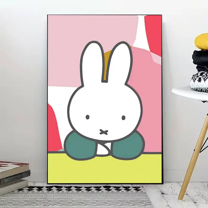 Affiche M-Miffy Kawaii pour la décoration moderne des bureaux à domicile