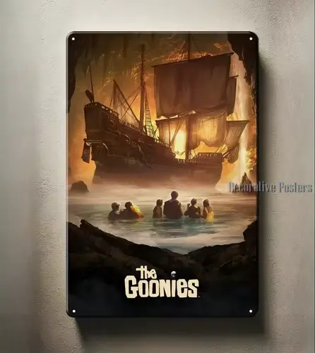 Affiche en métal du film 1u, The Goonies, signe en étain-20x30cm, plaque-aluminium-aluminium