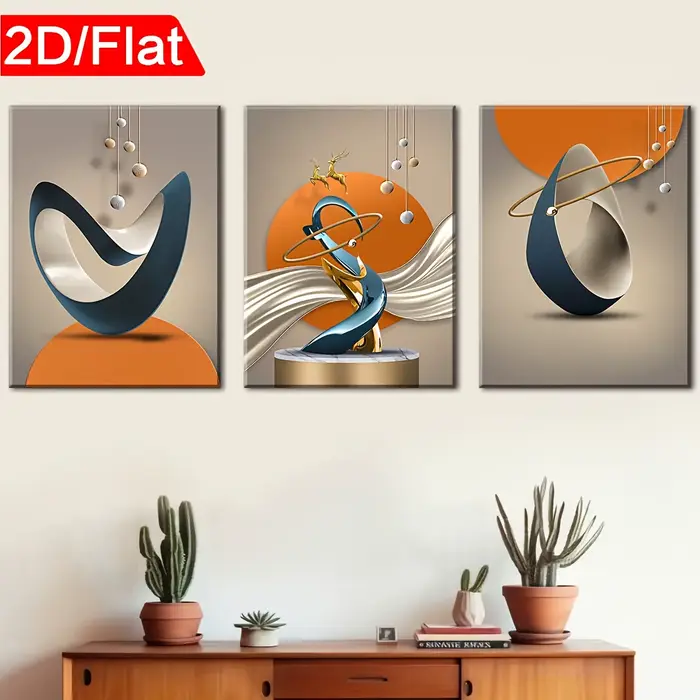 Peintures sur toile encadrées modernes
