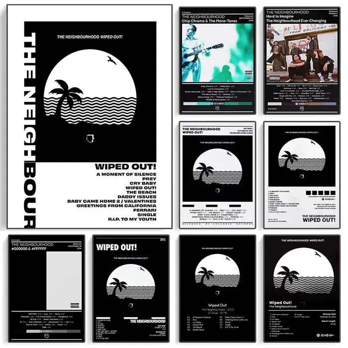 The Music Neighbourhood Landscape Album Cover Art Posters