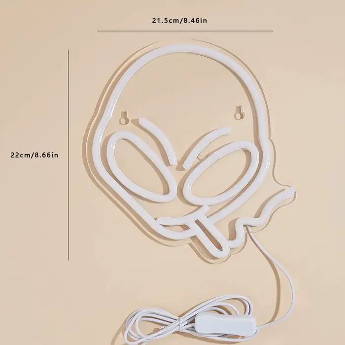 Chi-buy LED néon Alien fumer enseignes au néon veilleuse 3D mur Art & salle de jeu chambre salon déc