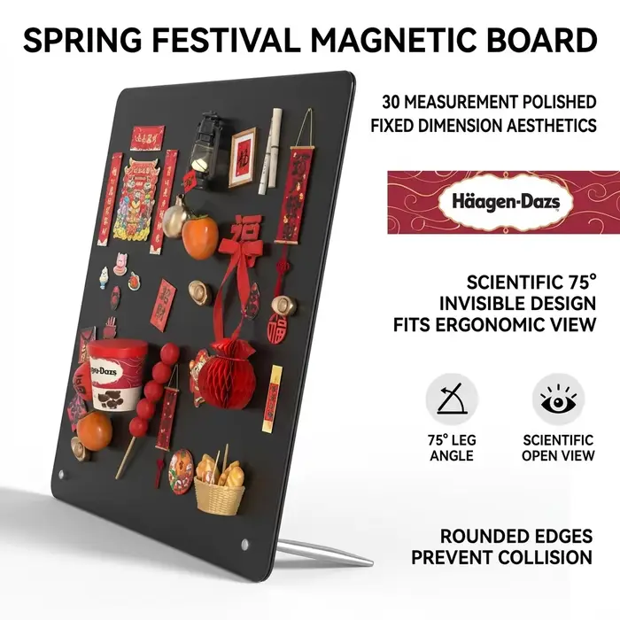 Tableau d'affichage magnétique en métal