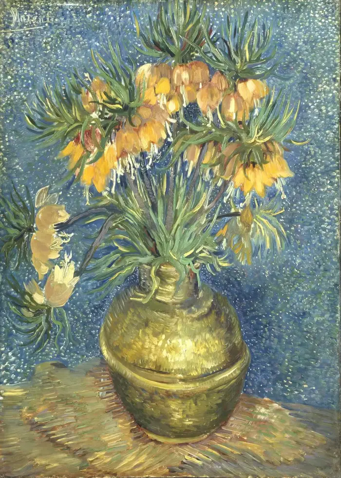 Impressionniste Vincent Van Gogh Bouquet de tournesols dans un vase, affiche imprimée, peinture diam