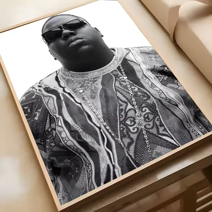 Hip-hop artiste t-le notoire B.I.G-MT chanteur affiche Art peinture