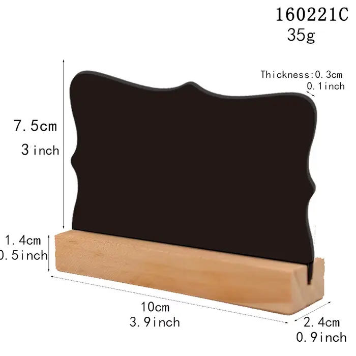 Petit tableau Double face en bois, ornements, décoration de maison, tableau d'écriture pour Bar d'hô