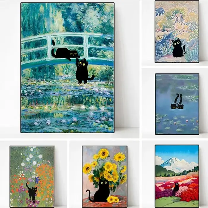 Peinture à l'huile de Van Gogh la nuit étoilée