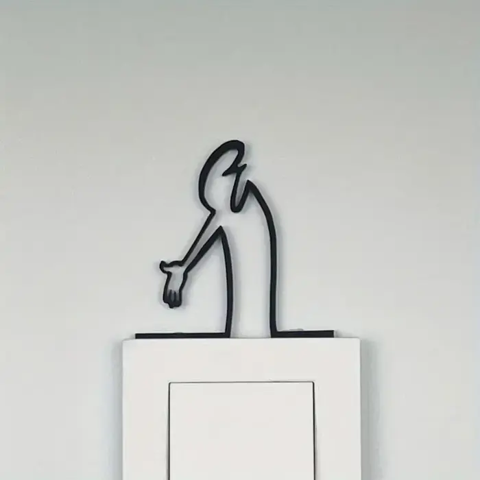 Affiche en métal moderne pour salon