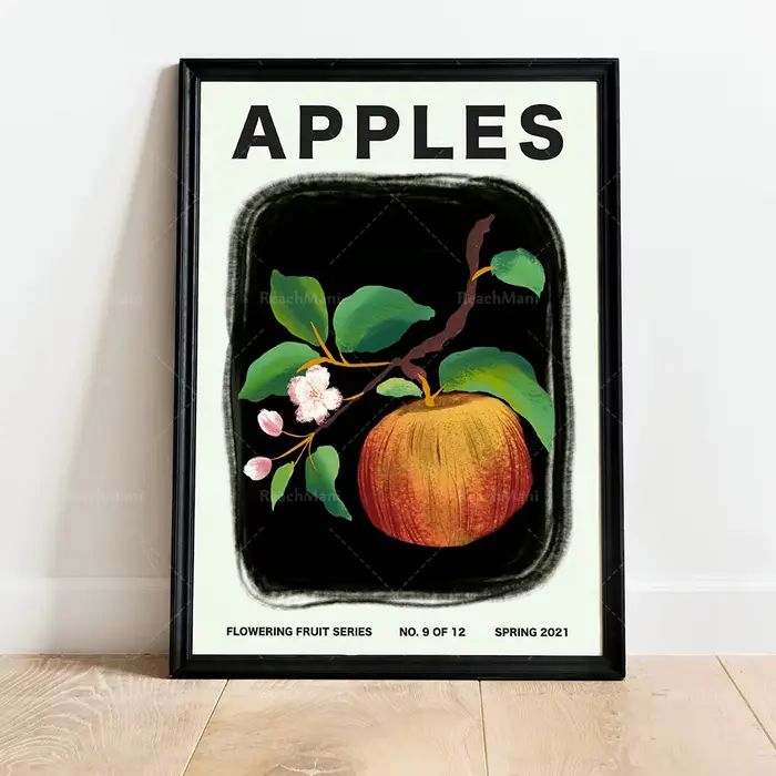 Peinture sur toile de fruits modernes, affiches de cuisine de fruits nordiques, impressions de salon