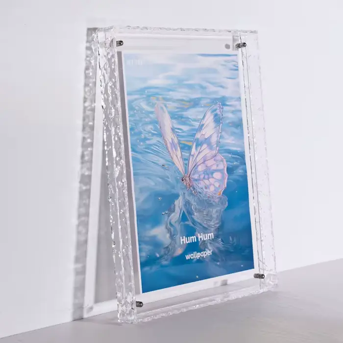 Cadre Photo en acrylique couleur, cadre Photo et plateau décoratif en acrylique, formats horizontaux