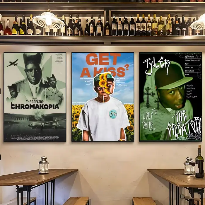 Poster Celebrity-Tyler, The CreatorS pour décoration murale de café – Impression pour chambre d'hôtel, poster artistique pour salon