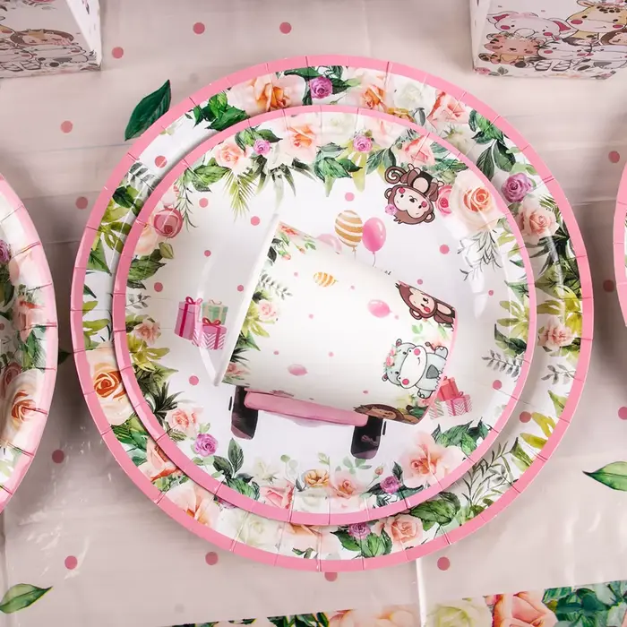 Vaisselle jetable pour fête Safari dans la Jungle