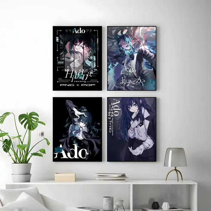 Ado Singer A-Ado affiche polyvalente HD étanche mur Art auto-adhésif décor pour n'importe quel espace cadeau idéal