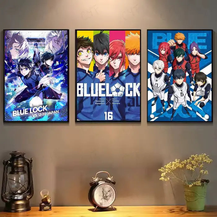 Affiche murale pop L-Lock Anime b-blue