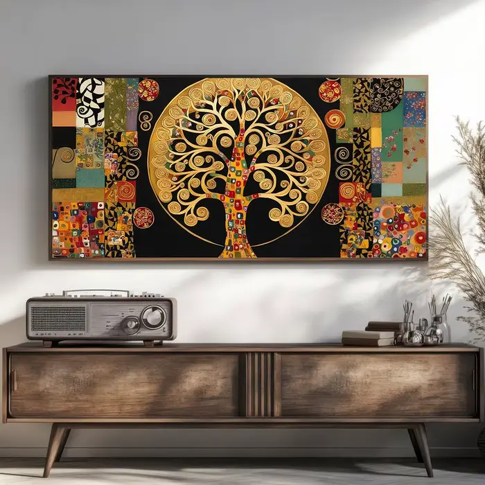 Affiche de paysage d'arbre de vie moderne
