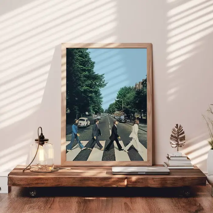 The Abbey Road B-Beatles affiche auto-adhésive Art papier imperméable autocollant café maison Bar salle