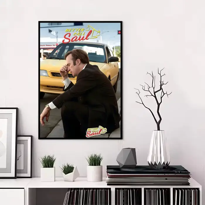 Affiche sur toile de peinture et de calligraphie TV B-Better Call S-Saul, imperméable et durable, dé