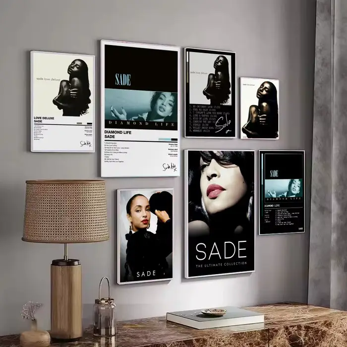 Affiche décorative d'album musical Singer S-Sade