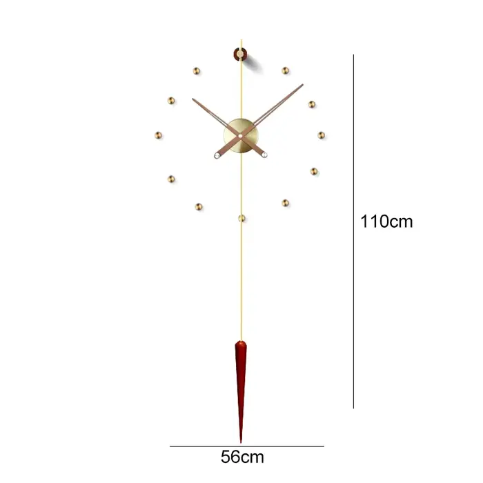 Espagne grande horloge murale Design moderne métal luxe montres murales horloges bricolage décor à l