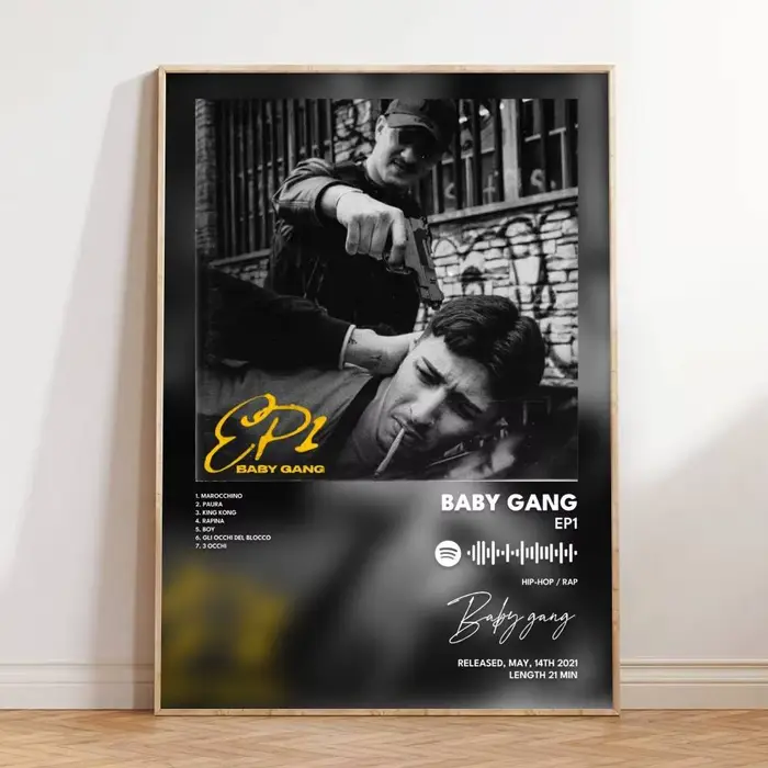 Affiche de Gang de bébé, peinture sur toile, tableau d'art mural, décor de salon, de chambre à couch